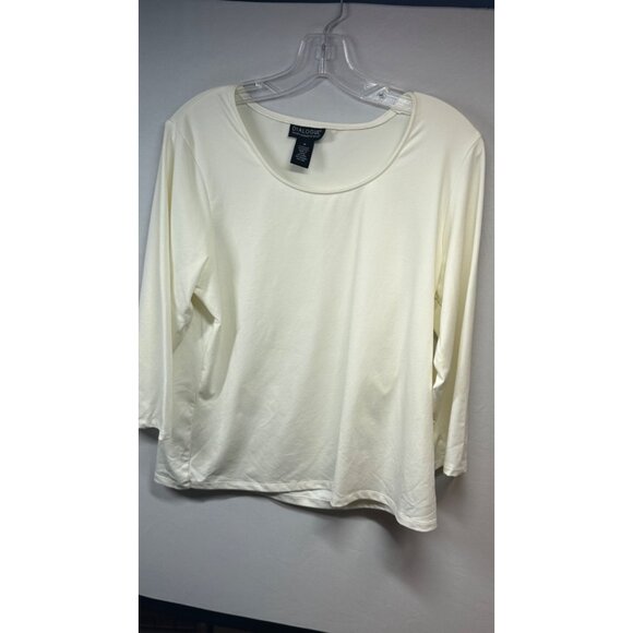 Vintage QVC Dialogue Womens Medium Tan Brocade Textured 2 Piece Shirt Jacket Set - Picture 11 of 15